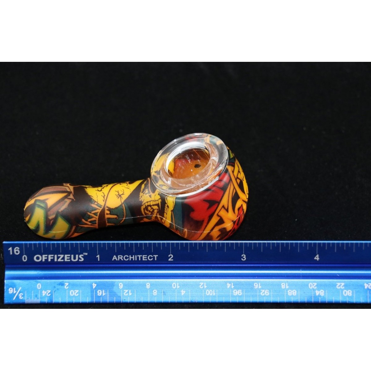 3 in. Silicone Handpipe with Honeybee Design